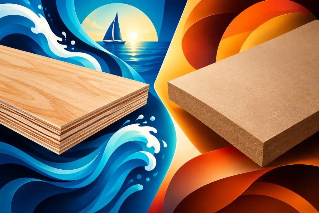 Marine Plywood Versus MDF Boards Compared