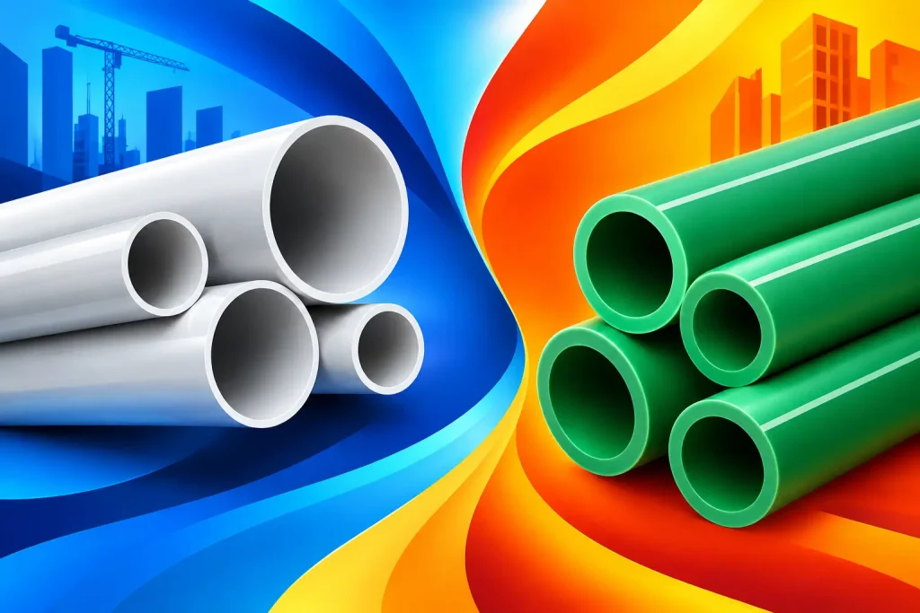 PVC Pipes Versus PPR Pipes for Building Work
