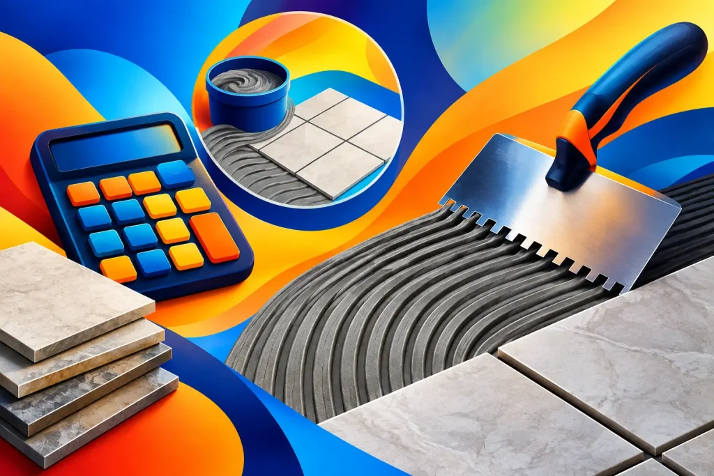 Tile Adhesive Coverage Calculator for Accurate Orders